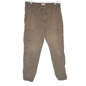 Todd Snyder Italian Stretch Cotton Camp Jogger Pants S Double Knee Taper